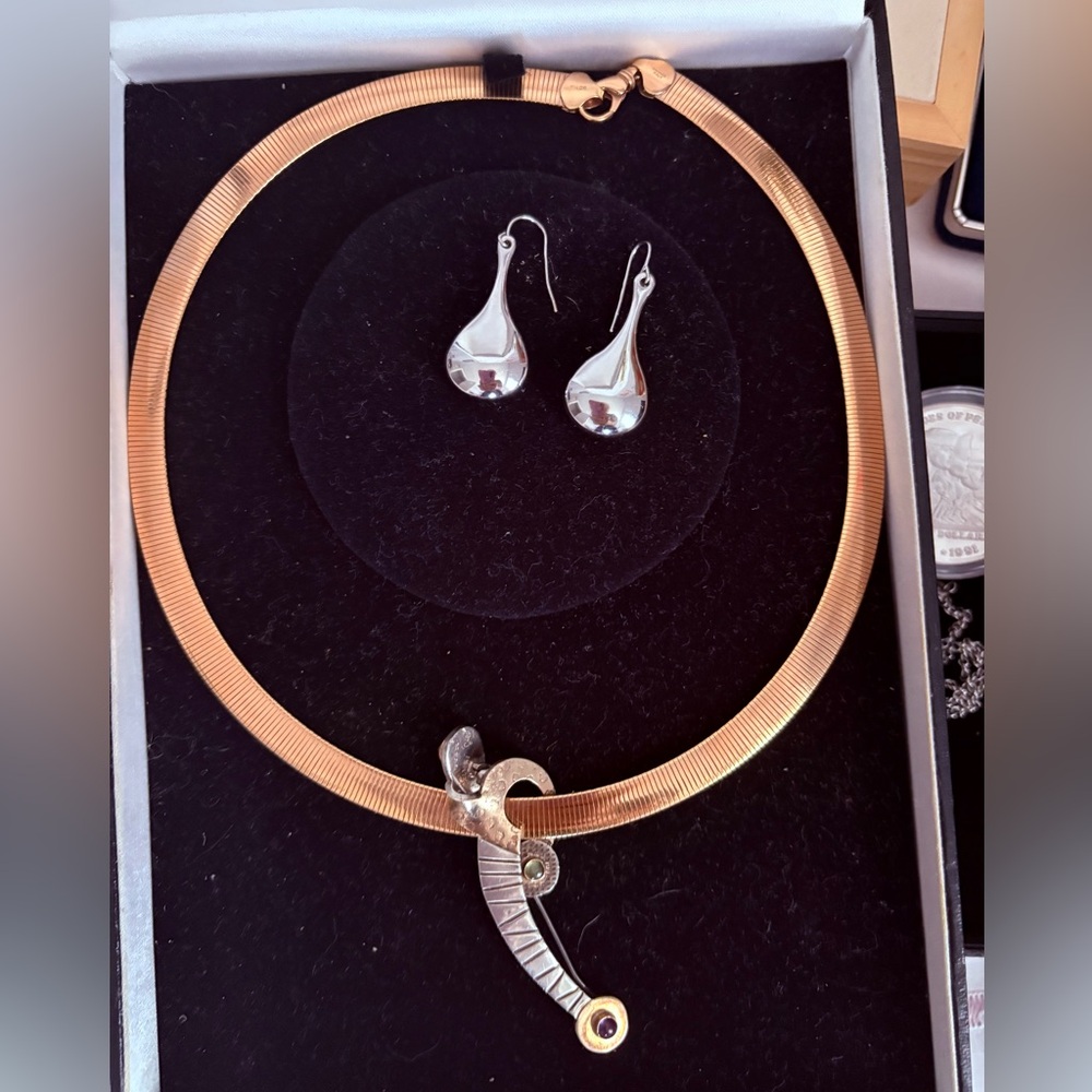 14K & sterling silver sword ⚔️ pendant necklace